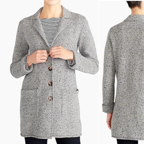 J. Crew Factory Sweaters - New J. Crew Donegal sweater cardigan Marled Grey